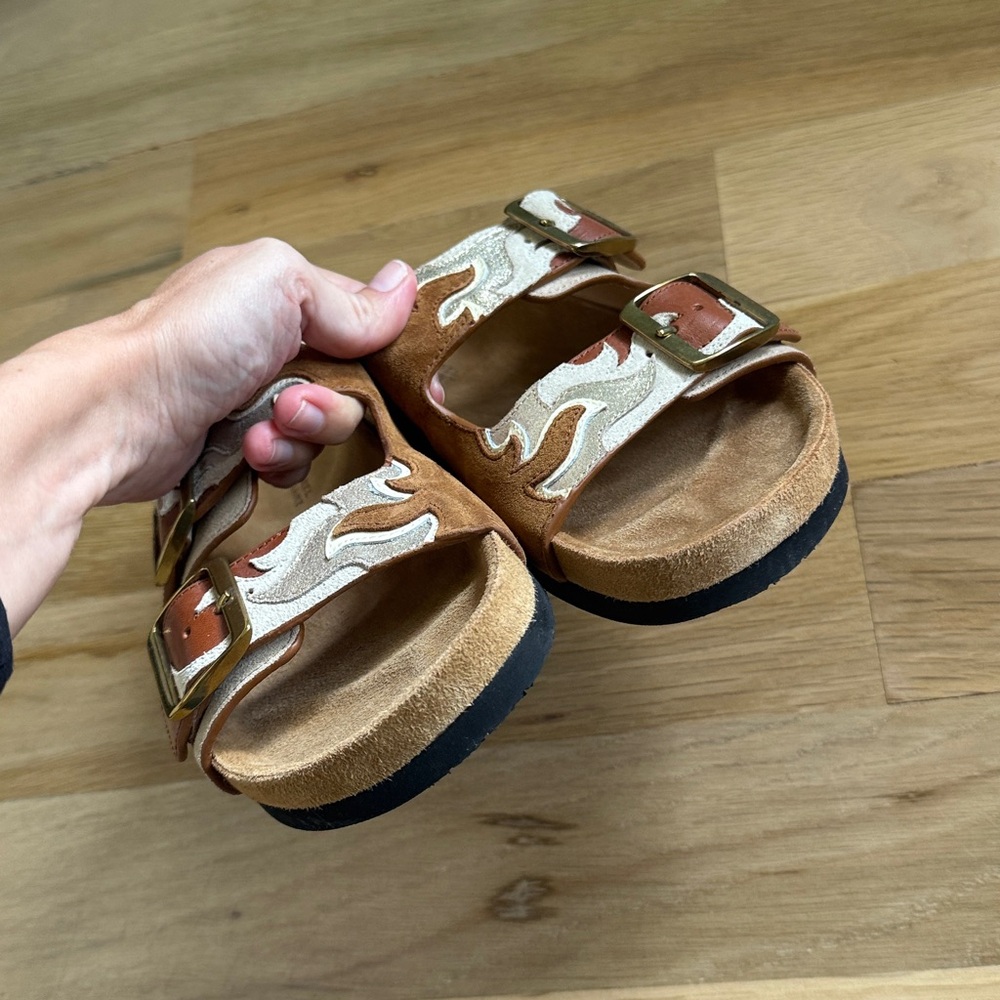 Isabel Marant Tan and Cream Sandals - Picture 5 of 5